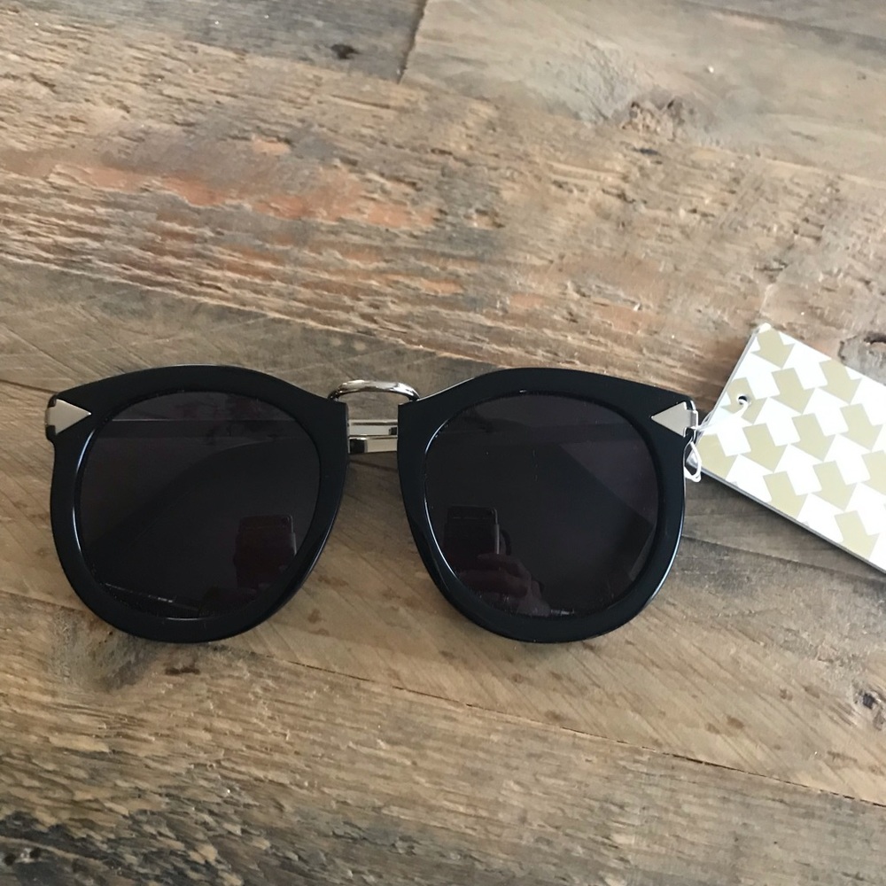 Karen Walker Super Lunar Black Sunglasses